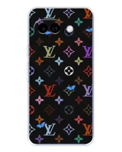 Чехол для Google Pixel 9A с картинкой «Цветная монограмма LV»