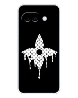 Чехол для Google Pixel 9A с картинкой «Цветочная монограмма»