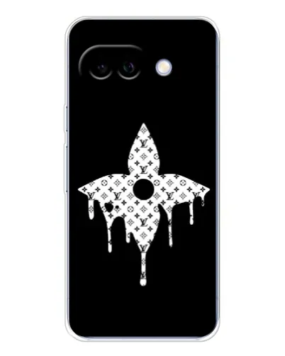 Чехол для Google Pixel 9A с картинкой «Цветочная монограмма»