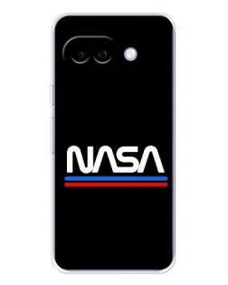 Чехол для Google Pixel 9A с картинкой «NASA — классика Red Blue»