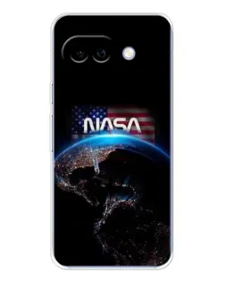 Чехол для Google Pixel 9A с картинкой «Земля из космоса NASA»
