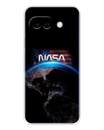 Чехол для Google Pixel 9A с картинкой «Земля из космоса NASA»