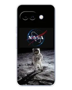 Чехол для Google Pixel 9A с картинкой «Астронавт на Луне»