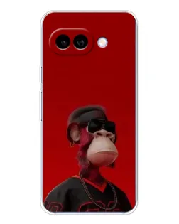Чехол для Google Pixel 9A с картинкой «Bored Ape в красном»