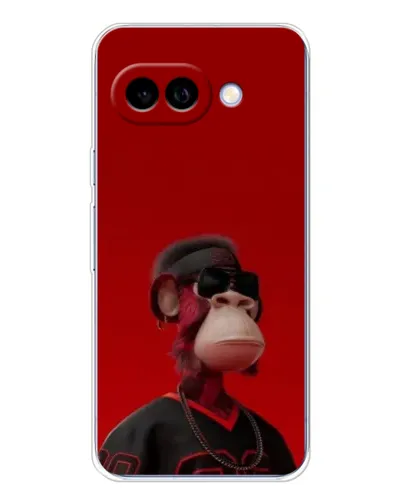 Чехол для Google Pixel 9A с картинкой «Bored Ape в красном»