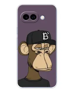 Чехол для Google Pixel 9A с картинкой «Bored Ape в кепке»