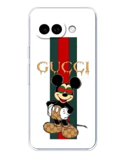 Чохол для Google Pixel 9A з картинкою «Міккі Маус Gucci — смуги»