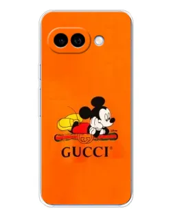 Чохол для Google Pixel 9A з картинкою «Міккі Маус Gucci — помаранч»