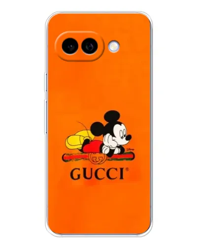 Чохол для Google Pixel 9A з картинкою «Міккі Маус Gucci — помаранч»