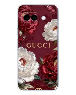 Чохол для Google Pixel 9A з картинкою «Gucci — бордові троянди»