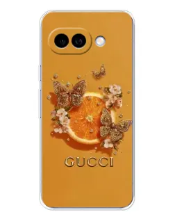 Чохол для Google Pixel 9A з картинкою «Gucci — золоті метелики»