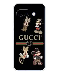 Чохол для Google Pixel 9A з картинкою «Gucci — герої Disney та монограма»