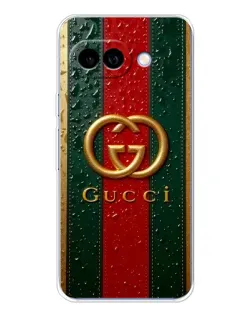 Чохол для Google Pixel 9A з картинкою «Gucci — фірмова смуга та золото»