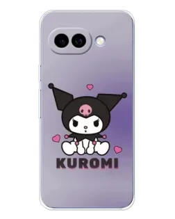 Чехол для Google Pixel 9A с картинкой «Kuromi — фиолетовый арт»