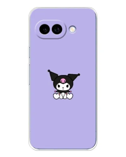 Чехол для Google Pixel 9A с картинкой «Kuromi — фиолетовый минимализм»