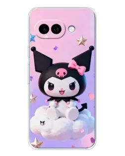 Чехол для Google Pixel 9A с картинкой «Рок-звезда Kuromi»