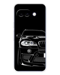 Чохол для Google Pixel 9A з картинкою «Темний силует BMW»