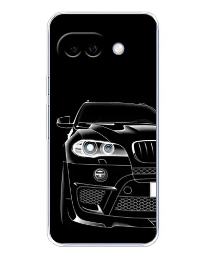 Чохол для Google Pixel 9A з картинкою «Темний силует BMW»