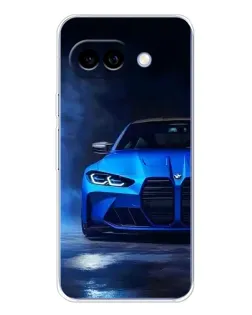 Чохол для Google Pixel 9A з картинкою «Блакитна BMW M4»
