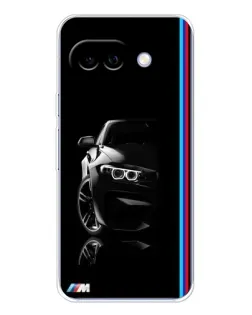 Чохол для Google Pixel 9A з картинкою «Силует BMW в темряві»
