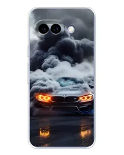 Чохол для Google Pixel 9A з картинкою «BMW у диму»