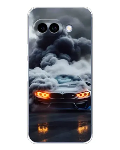 Чохол для Google Pixel 9A з картинкою «BMW у диму»