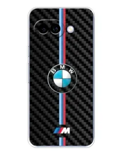 Чохол для Google Pixel 9A з картинкою «Емблема BMW та карбон»