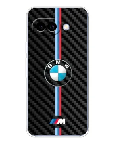 Чохол для Google Pixel 9A з картинкою «Емблема BMW та карбон»