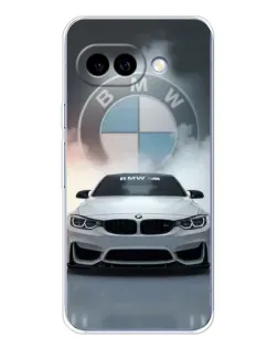 Чохол для Google Pixel 9A з картинкою «BMW в білому диму»