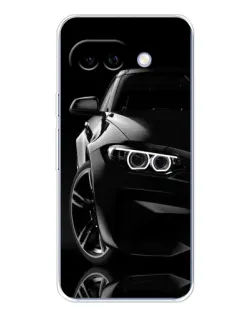 Чохол для Google Pixel 9A з картинкою «Чорна BMW — профіль»