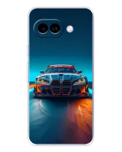 Чохол для Google Pixel 9A з картинкою «BMW — вогні неону»