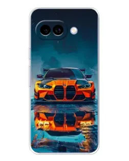 Чохол для Google Pixel 9A з картинкою «BMW — золота емблема»
