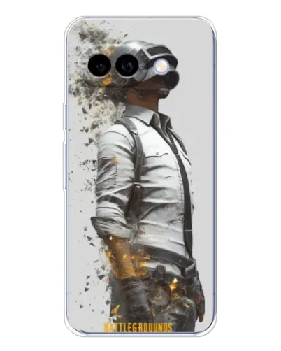 Чехол для Google Pixel 9A с картинкой «PUBG — боец в пыли»