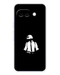 Чехол для Google Pixel 9A с картинкой «PUBG — белый шлем»