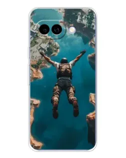 Чехол для Google Pixel 9A с картинкой «PUBG — свободное падение»