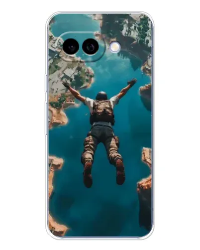Чехол для Google Pixel 9A с картинкой «PUBG — свободное падение»