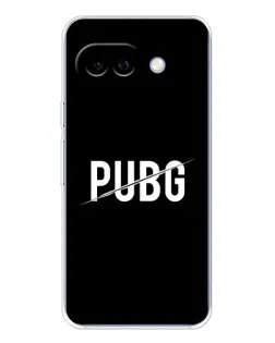 Чехол для Google Pixel 9A с картинкой «PUBG — белый логотип»