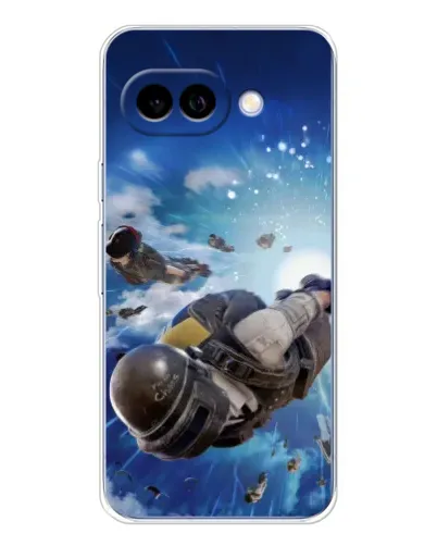 Чехол для Google Pixel 9A с картинкой «Десант PUBG — прыжок»