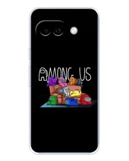 Чехол для Google Pixel 9A с картинкой «Логотип Among Us»
