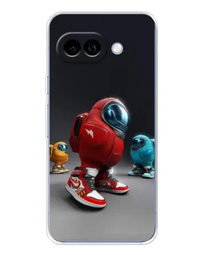 Чехол для Google Pixel 9A с картинкой «Among Us — 3D стиль»