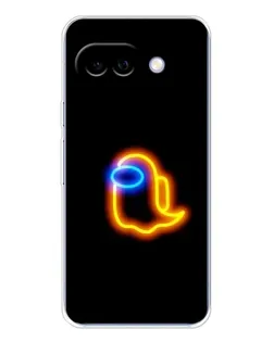 Чехол для Google Pixel 9A с картинкой «Among Us неоновое сияние»