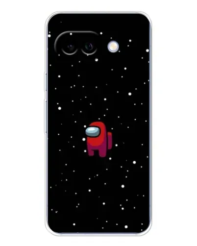 Чехол для Google Pixel 9A с картинкой «Красный Among Us»