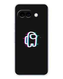 Чехол для Google Pixel 9A с картинкой «Among Us неон»