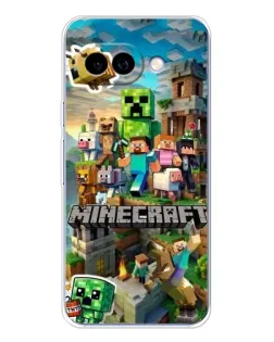 Чехол для Google Pixel 9A с картинкой «Замок Minecraft»