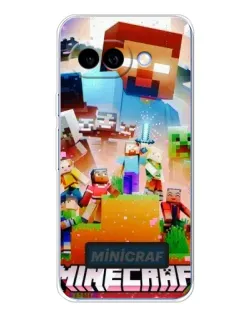 Чехол для Google Pixel 9A с картинкой «Minecraft герои игры»