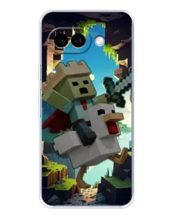 Чехол для Google Pixel 9A с картинкой «Стив и гусь»