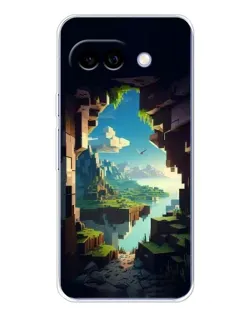 Чехол для Google Pixel 9A с картинкой «Вид из пещеры»