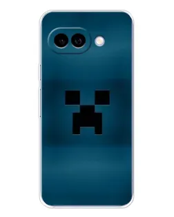 Чехол для Google Pixel 9A с картинкой «Крипер текстура»