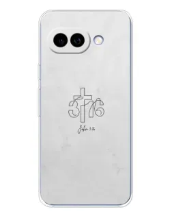Чехол для Google Pixel 9A с картинкой «Иоанна 3:16 Крест»