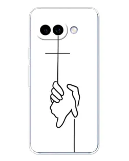 Чехол для Google Pixel 9A с картинкой «Рука держит»